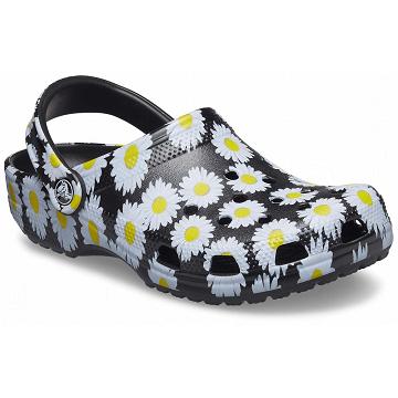 Crocs Classic Vacay Vibes Men's Clogs Black / White | Australia 0749XYUF